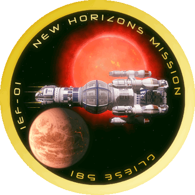 New Horizons Mission Patch from Beyond the Horizon
